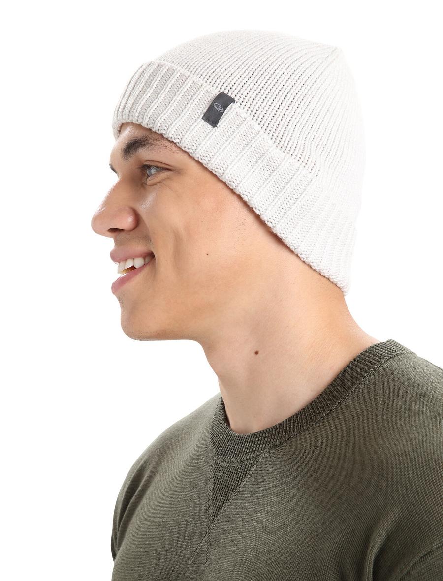 Icebreaker Unisex Merino Vela Cuff Beanie Naisten Hatut Valkoinen | FI 1473NWYB